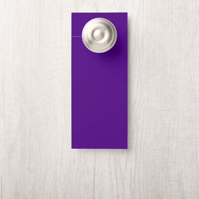 Purple Customisable Door Hanger (On Knob)