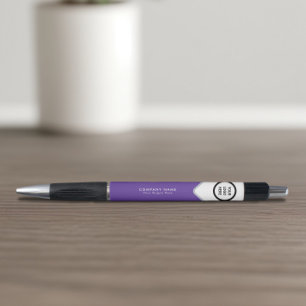 Purple Customisable Logo Imprinted Promotional Pen