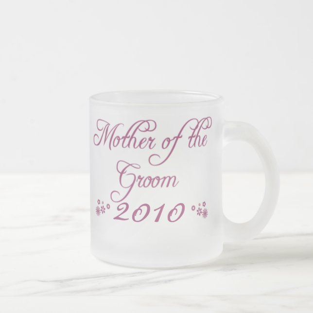 Purple customisable mother of groom frosted mug (Right)