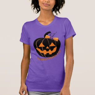 Purple Cute and Spooky Pumpkin T-Shirt