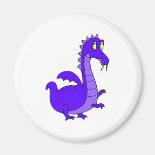 Purple Cute Cuddly Dragon Magnet