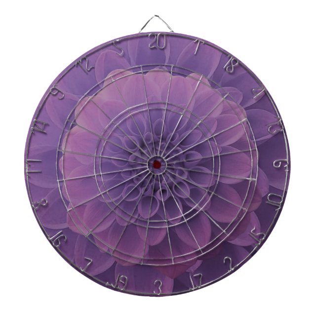 Purple Dahlia Dartboard (Front)