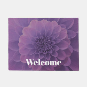 Purple Dahlia Doormat