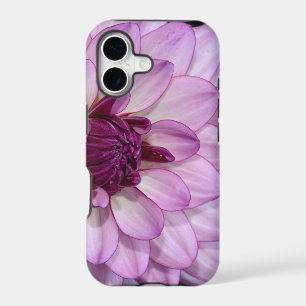 Purple dahlia flower iphone case