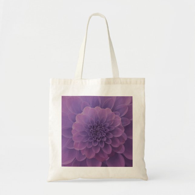Purple Dahlia Tote Bag (Front)