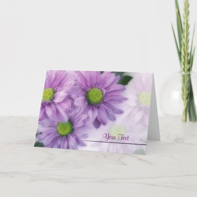Purple Daisies Card (Front)