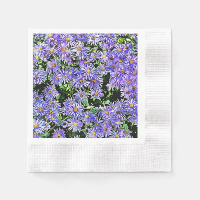 Purple Daisies Napkin (Front)