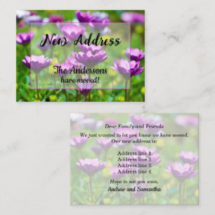 Purple Daisies New Address Announcement