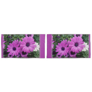 Purple daisies pillowcase
