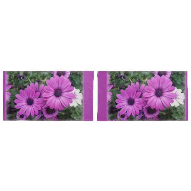 Purple daisies pillowcase (Front-Set)