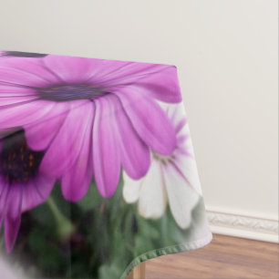 Purple daisies tablecloth