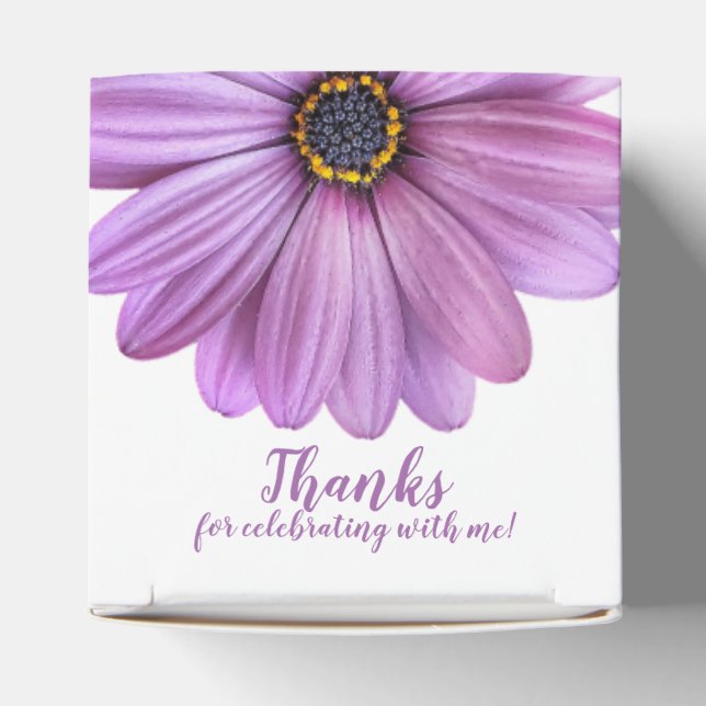 Purple Daisy 2" Party Favour Boxes (Top)