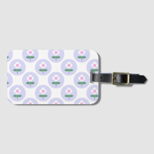 Purple Daisy Flower Adventure Travel Luggage Tag