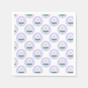 Purple Daisy Flower Baby Shower in Bloom Party Napkin