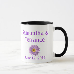 Purple Daisy Flower Customisable Mug