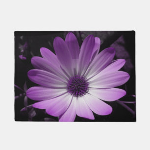 Purple Daisy Flower Doormat