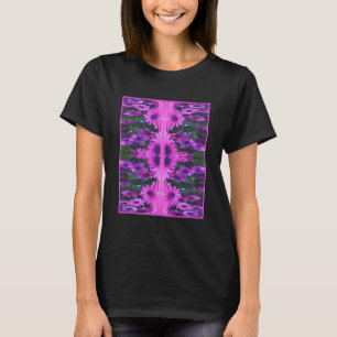 Purple Daisy Flower Fantasy Floral Abstract T-Shirt