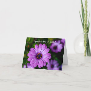 Purple Daisy flower Greeting card