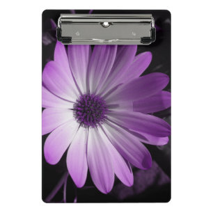Purple Daisy Flower Mini Clipboard