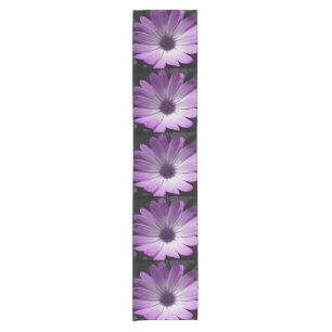 Purple Daisy Flower Table Runner