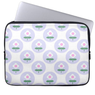 Purple Daisy Flower Teen Kids Bedroom Cute Laptop Sleeve