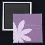 Purple Daisy Flower Wedding Magnet<br><div class="desc">Customise the pretty Purple Daisy Flower Wedding Save the Date Magnet with the personal names of the bride and groom and specific marriage ceremony date. Or, create a personalised keepsake wedding gift for the newlyweds and bridesmaids or unique wedding or shower favour. This classy and contemporary custom floral wedding magnet...</div>