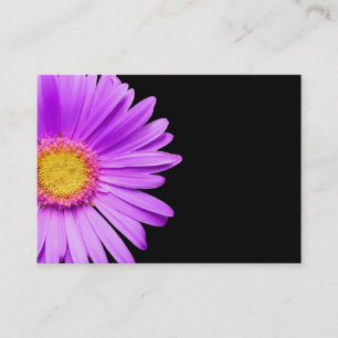 Purple Daisy on Black Customised DaisiesTemplate Business Card