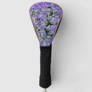 Purple Daisy Personalised With Initials` Golf Head Cover