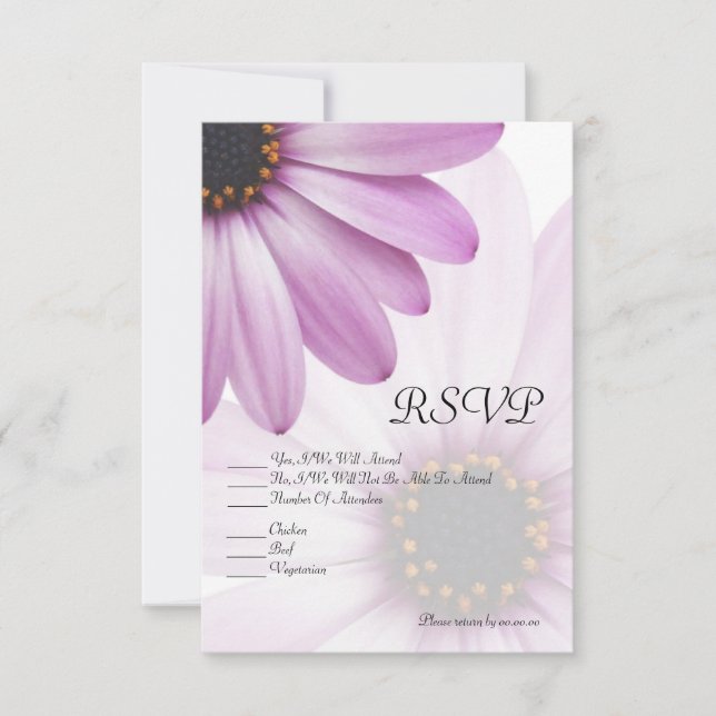 Purple Daisy RSVP (Front)