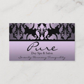 Purple Damask Business Card
