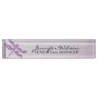Purple Damask Dragonfly Wedding