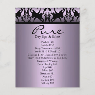 Purple Damask Flyer
