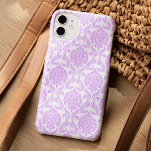 Purple Damask Pattern iPhone 15 Pro Max Case