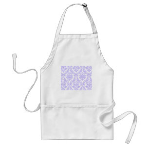 Purple Damask Standard Apron