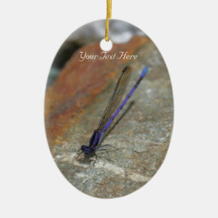 Purple Damselfly Dragonfly Nature Ornament
