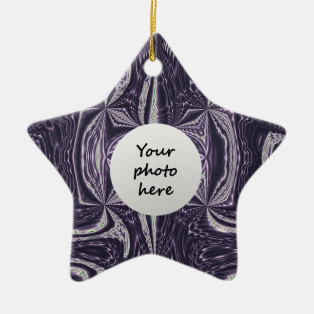 Purple Dance Christmas Ornament (Front)