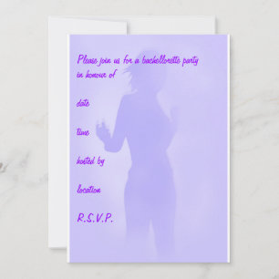 purple dancer invitation