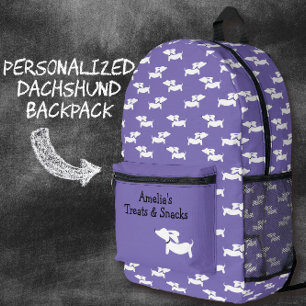 Purple Dancing Dachshunds Bag for Wiener Dog Moms