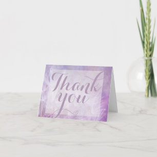 Purple Dandelion Thank you note card