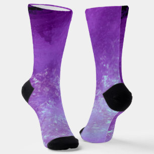 Purple Dark Storm Clouds Socks