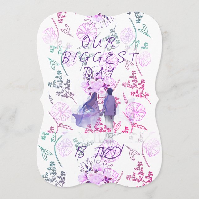 Purple date invitation (Front)