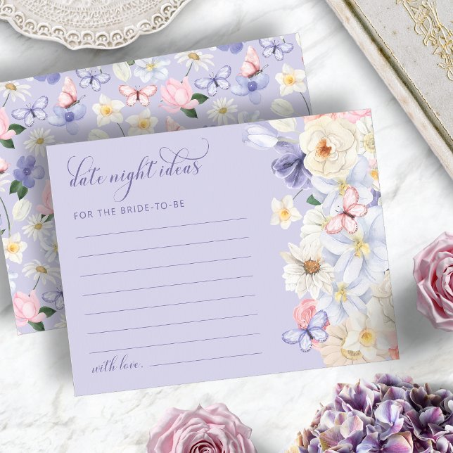 Purple Date Night Ideas Card (Purple Date Night Ideas Card
)