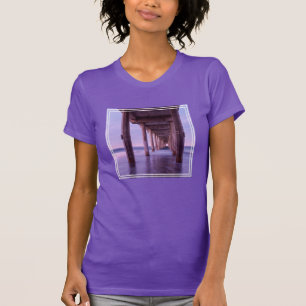 Purple Dawn At Scripps Pier T-Shirt