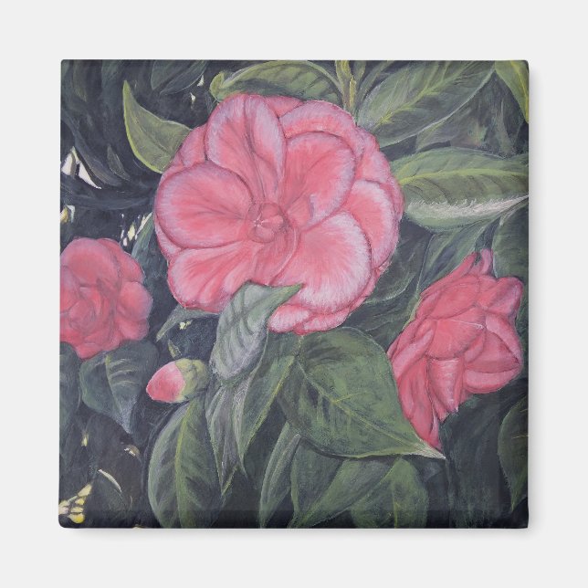 Purple Dawn Camellia Magnet (Front)
