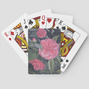 Purple Dawn Camellia Playing Cards