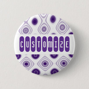 Purple Daze 6 Cm Round Badge