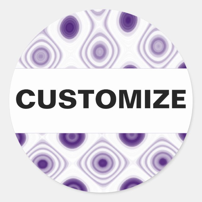 Purple Daze Classic Round Sticker (Front)