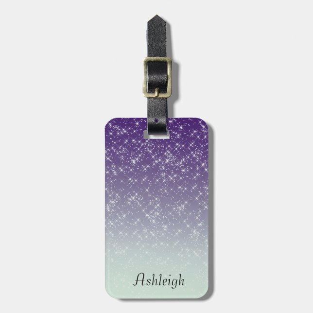 Purple Daze Luggage Tag (Front Vertical)