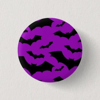 Purple Deathrock Bats 3 Cm Round Badge