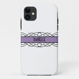 Purple Deco Flourish iPhone 5 Tough Xtreme Case